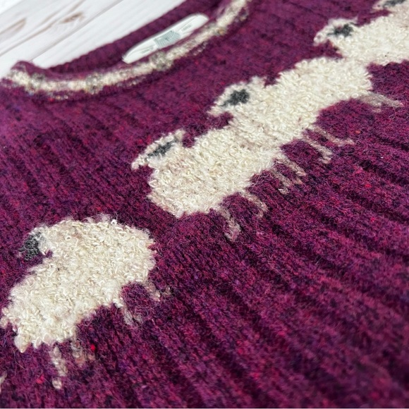 Vintage Orvis Wool and Silk Novelty Sheep Sweater size M - Picture 9 of 14